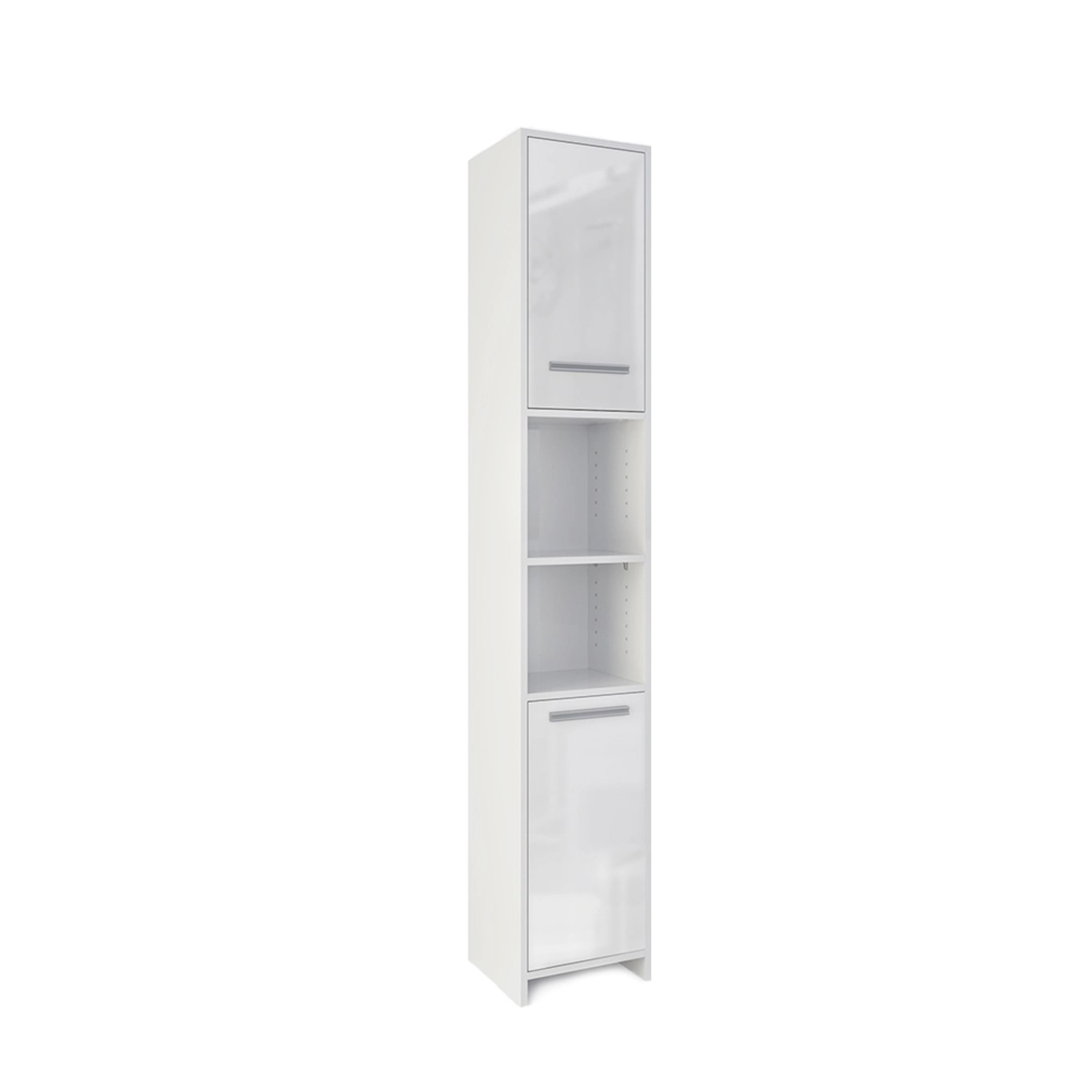 Vicco Badschrank Kiko Weiß Hochglanz 30 x 190 cm