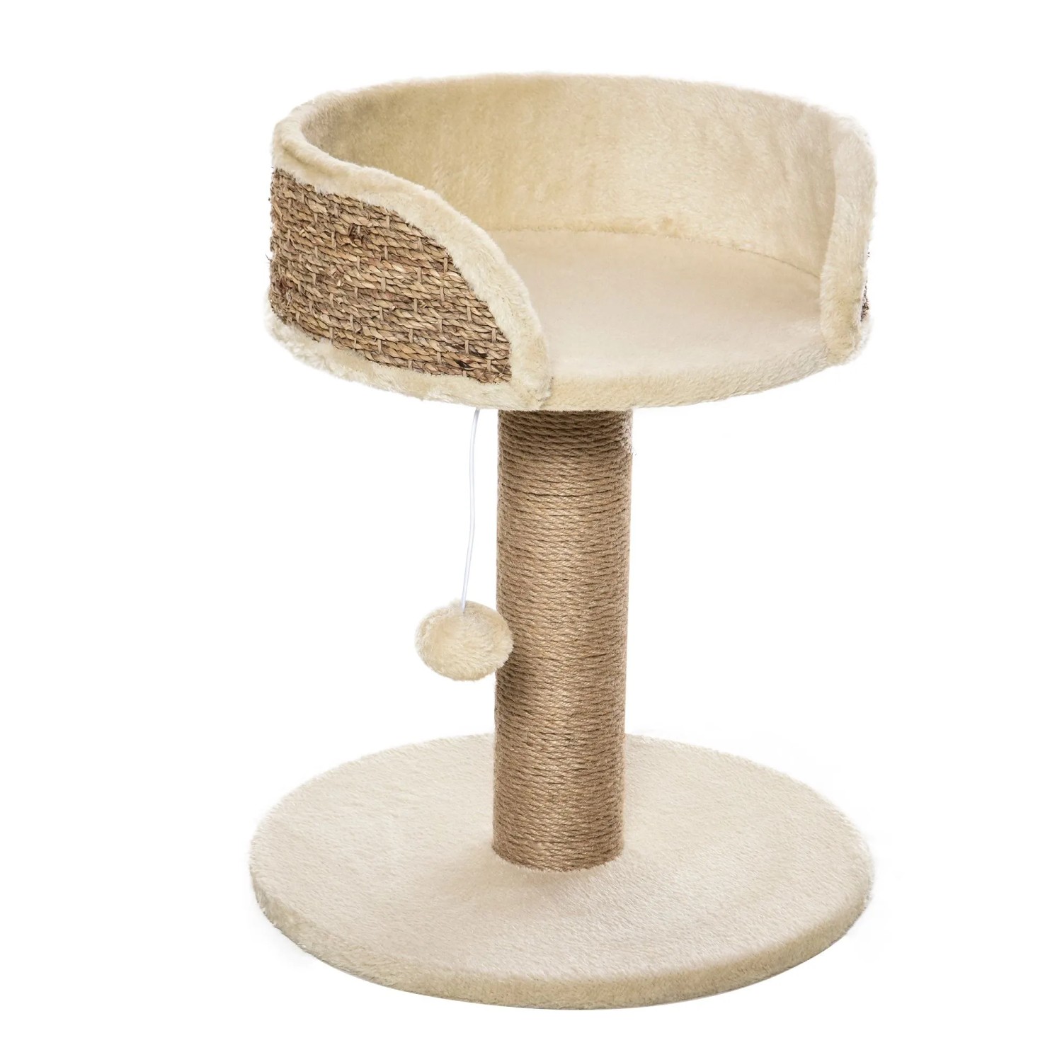 PawHut Kratzbaum 49 cm mit Spielball Liegefläche