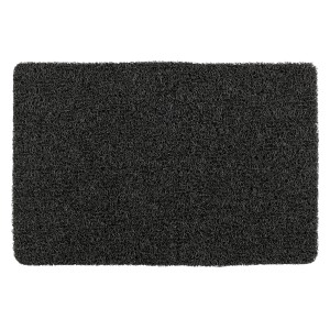 Graue Wenko Badematte Loop, 40x60 cm, aus Kunststoff für Bad, Dusche, Sauna und Pool.