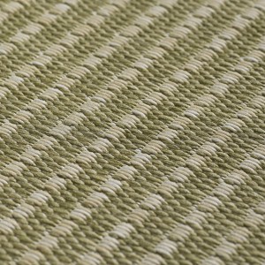 Detailaufnahme: Grüner Ayyildiz Outdoor Teppich Giza in Sisal-Optik, 80x150 cm.