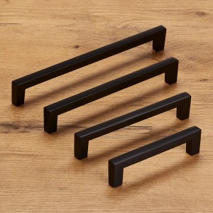 SOTECH 10x Möbelgriff BLACKLINE I BA 128 mm Schwarz Matt