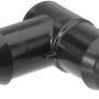 Schwarzes L-Stück für Geka Drip-Set Bewässerungssystem, 16 mm Durchmesser.