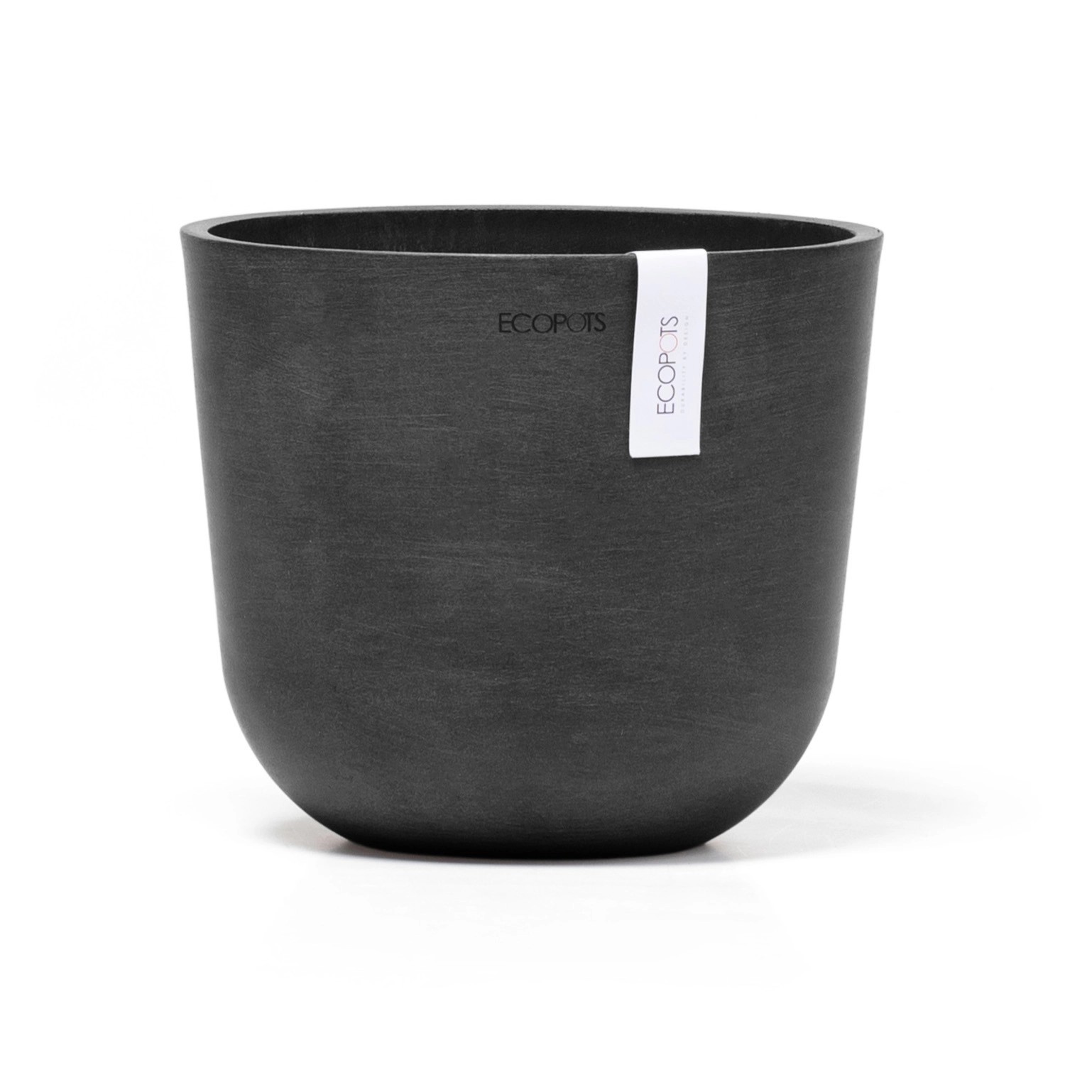 Ecopots Pflanztopf Oslo Mini Dunkelgrau 19 cm x 16,5 cm