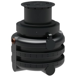 GreenLife Sickerschacht 1000 l Zur Gartenentwässerung mit Sieb