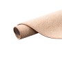 Gerollter, runder Feinschlingen Velour Teppich „Strong Sand“, 100 cm Durchmesser.