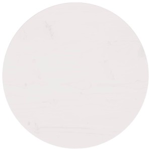vidaXL Tischplatte Weiß Ø60x2,5 cm Massivholz Kiefer 813654