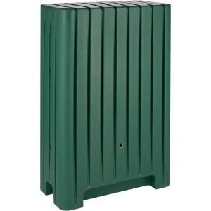 ARVES Regentonne Barletta 280 l in Granit Verde, rechteckige Form mit vertikalen Linien.