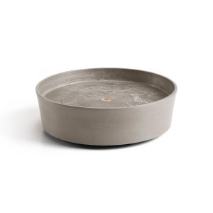 Ecopots Untersetzer Amsterdam Rollen, taupe, 28,7x8,3 cm. Untersetzer mit Rollen für Blumentöpfe.