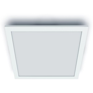 Quadratisches, weißes WiZ LED-Panel (60x60 cm) mit tunable white Funktion. Smarte Deckenleuchte.