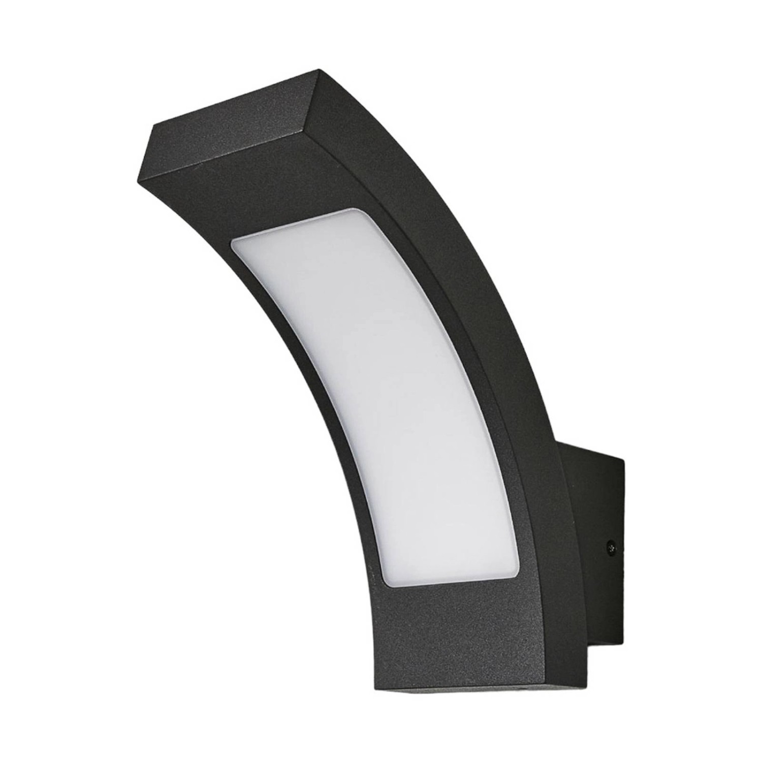 Lucande LED Wandleuchte Außen Juvia 9619123 Spritzwassergeschützt Modern in Schwarz aus Aluminium 1-flammig