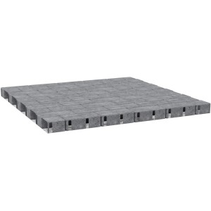 Graue Rechteck-Pflastersteine aus Beton, 20x10x6 cm, für Gartenwege und Einfahrten.