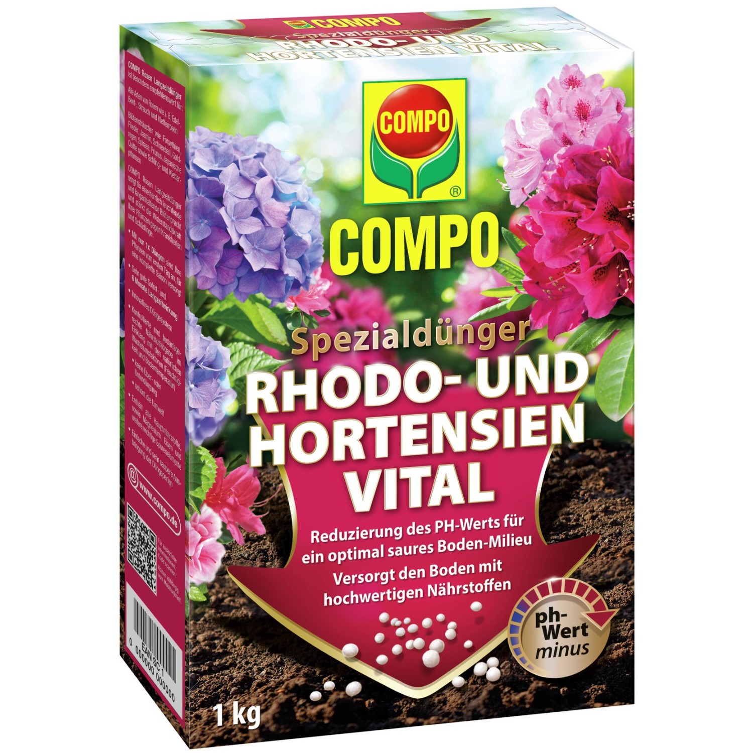 Compo Vital Dünger für Hortensien und Rhododendren 1 kg