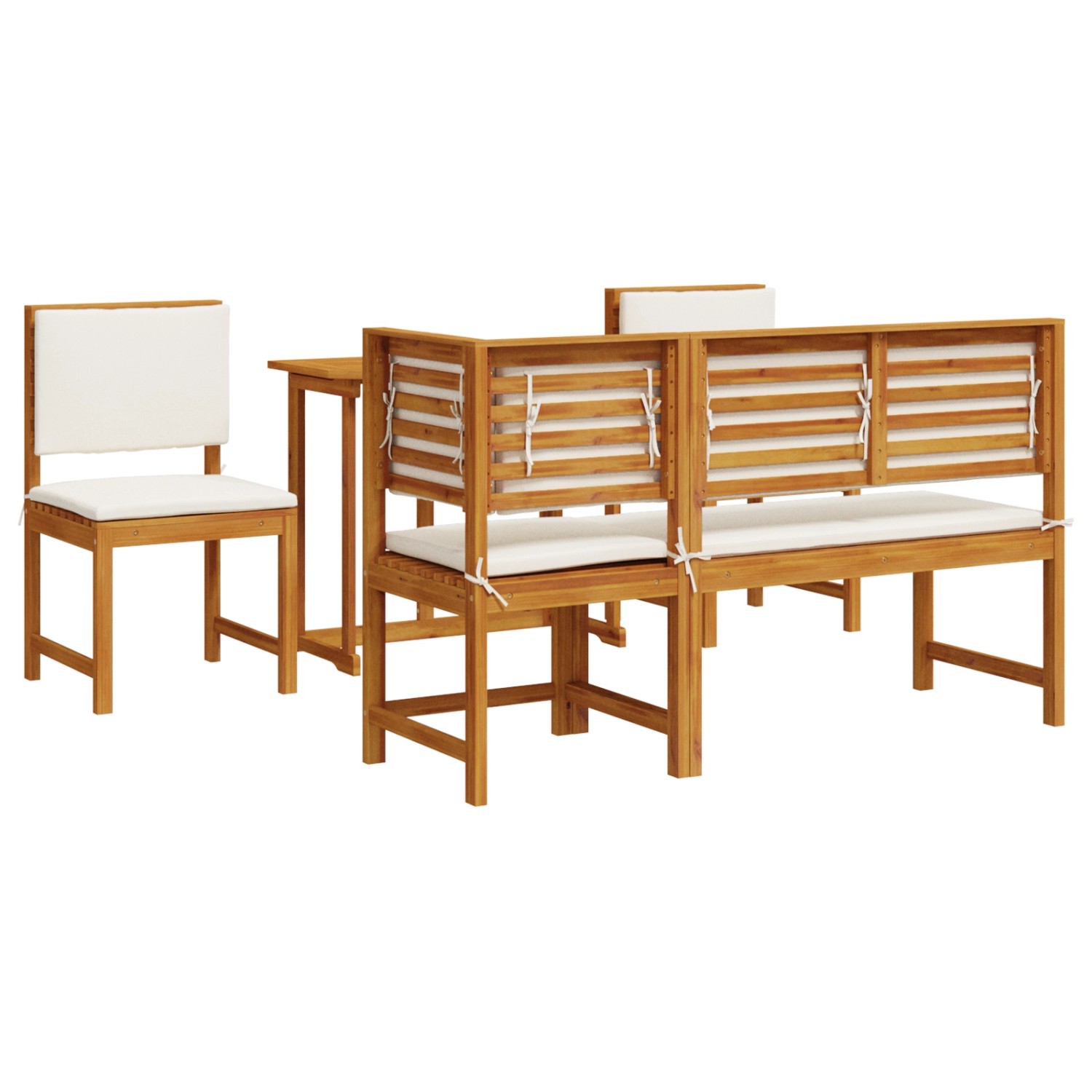 vidaXL 5-tlg Garten-Essgruppe Massivholz Akazie 3329115 günstig online kaufen