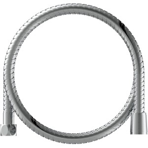 Eisl Brauseschlauch 150 cm, Chrom, Edelstahl, flexibel für Dusche & Badewanne.