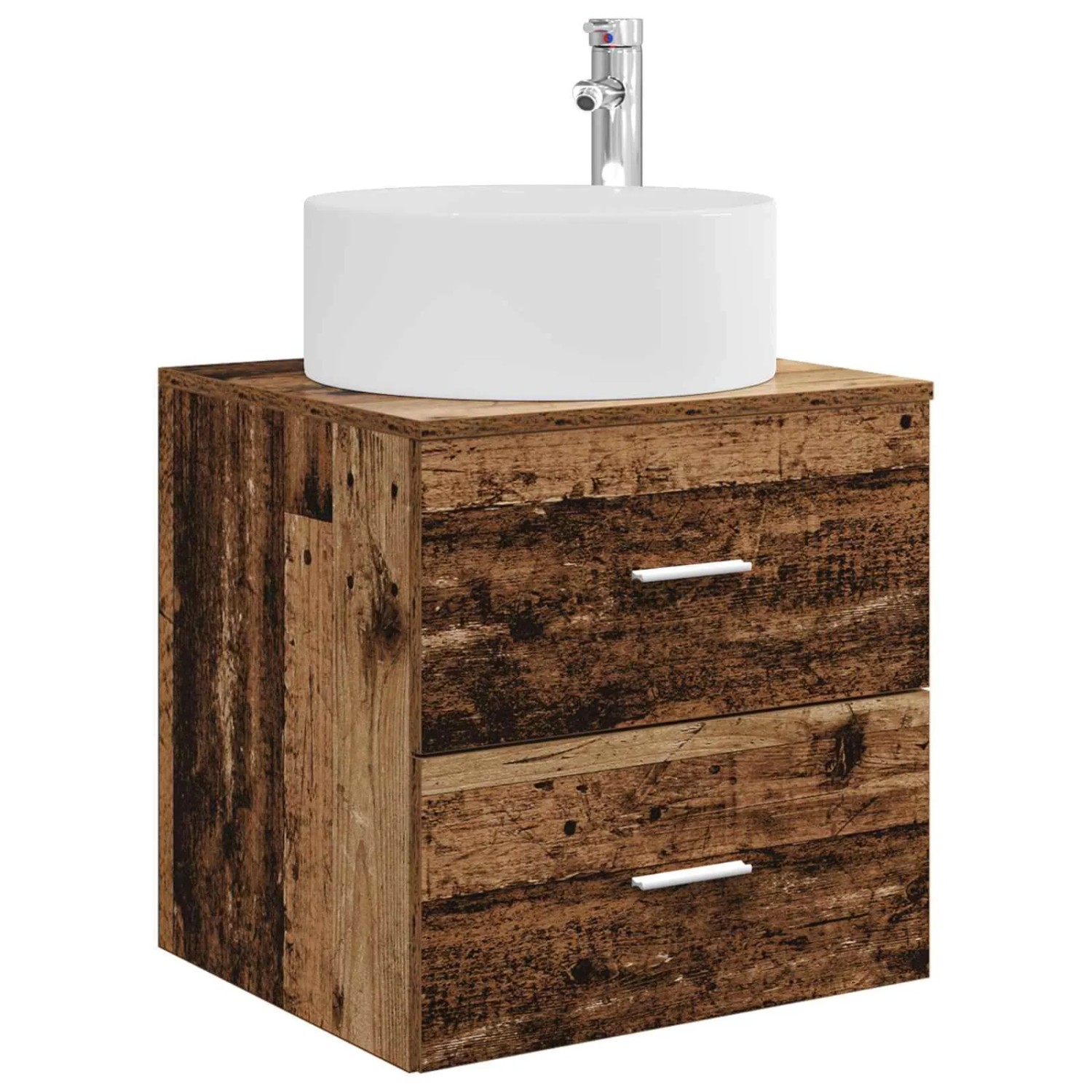 vidaXL Wandmontierte Waschtisch Altholz 49,5 x 44,5 x 65,5 cm 890324