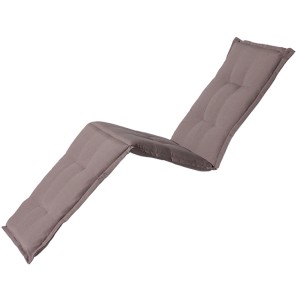 Madison Liegenauflage Panama Taupe, ca. 190x65 cm, bequemes Sitzkissen für Gartenliegen.