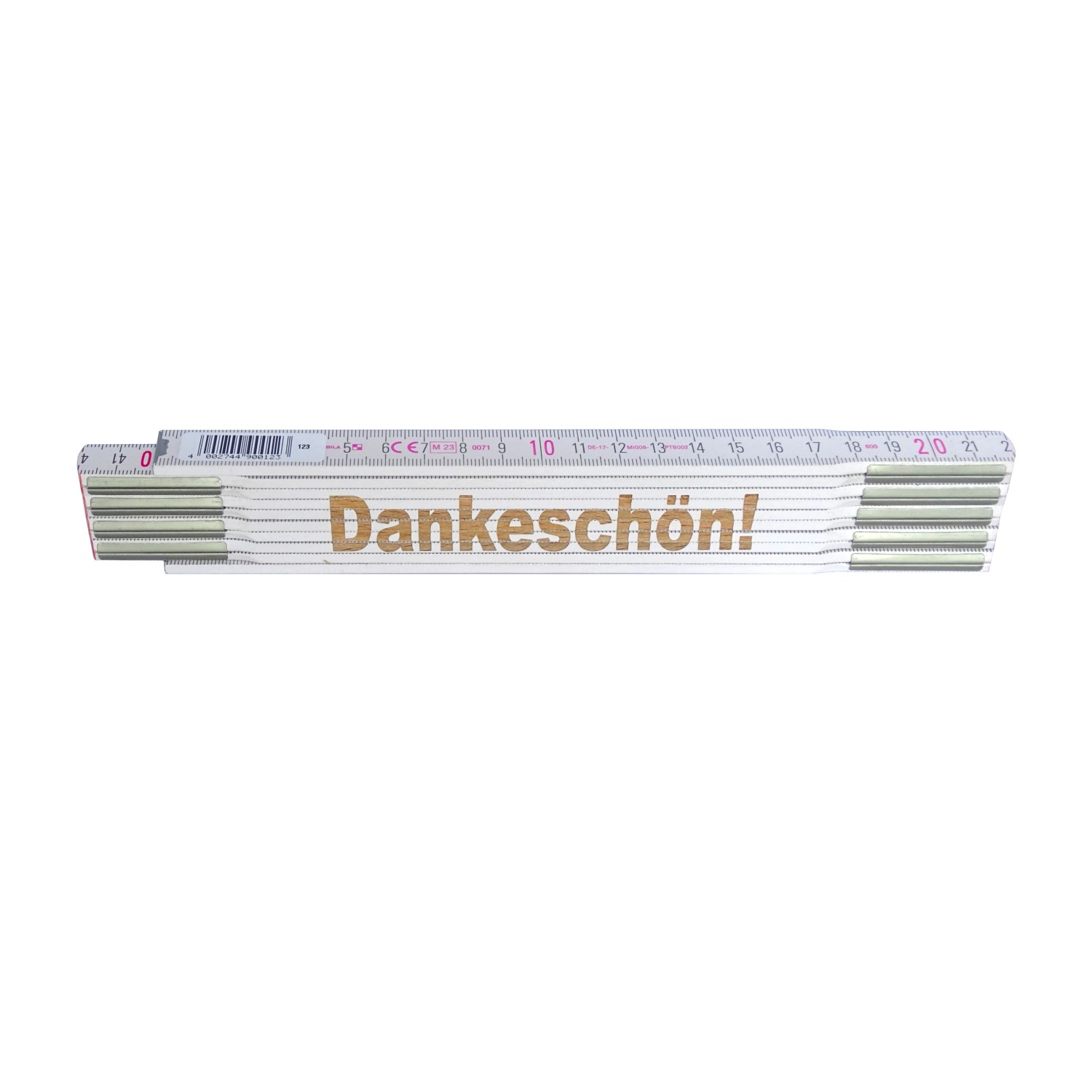 Stabila Zollstock mit Lasergravur Dankeschön 2 m