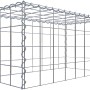 Gabiona Anbaukorb Typ 3, 40x80x40 cm, Maschenweite 10x10 cm, aus verzinktem Drahtgitter.