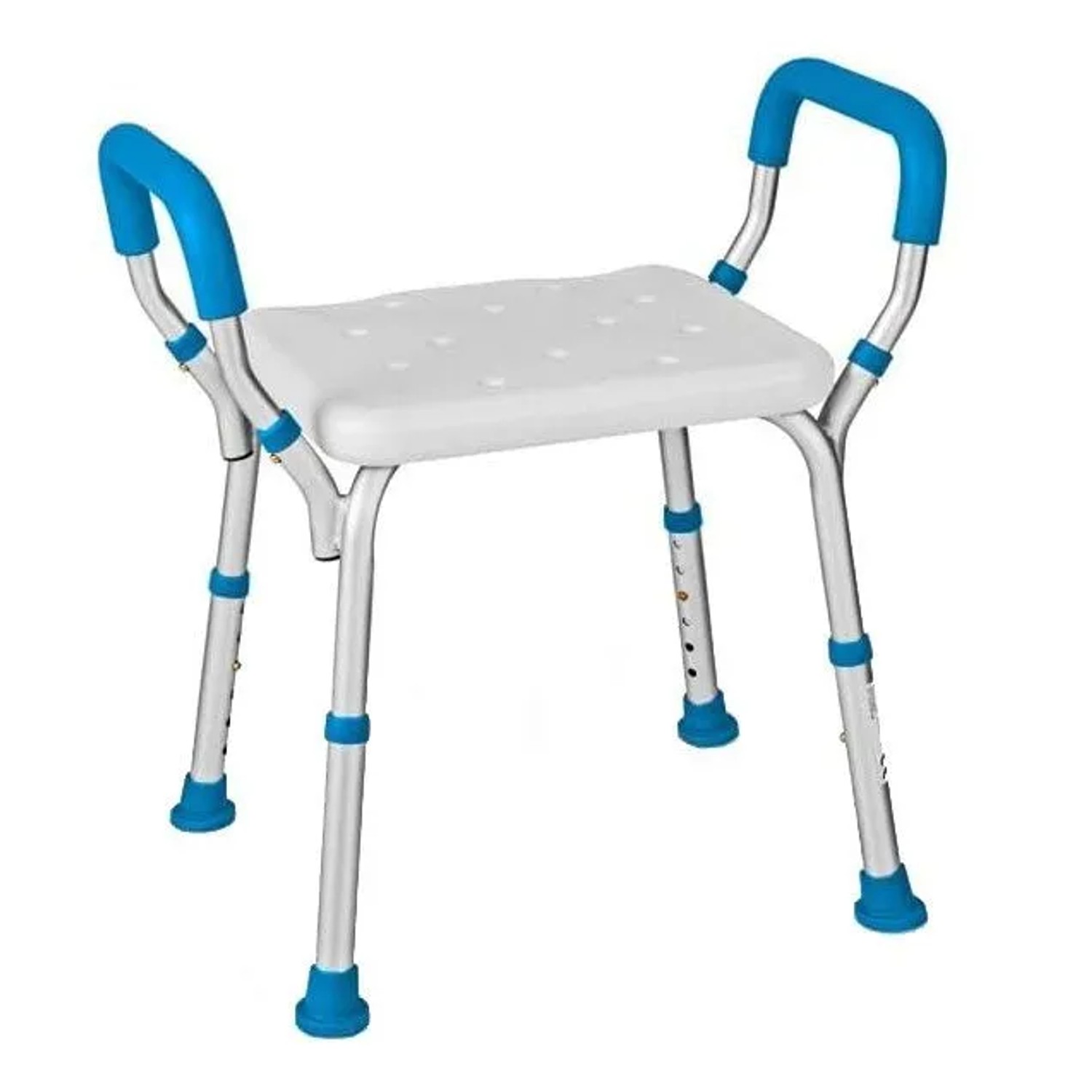 Costway Duschhocker Höhenverstellbar 100 kg Tragkraft Blau günstig online kaufen