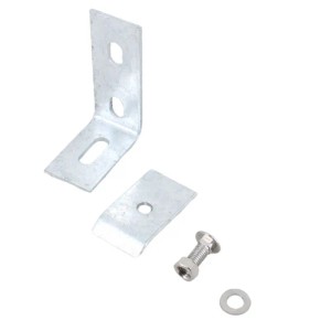 Galaflor Wandanschlusswinkel für Doppelstabmatten 100x70 mm Verzinkt