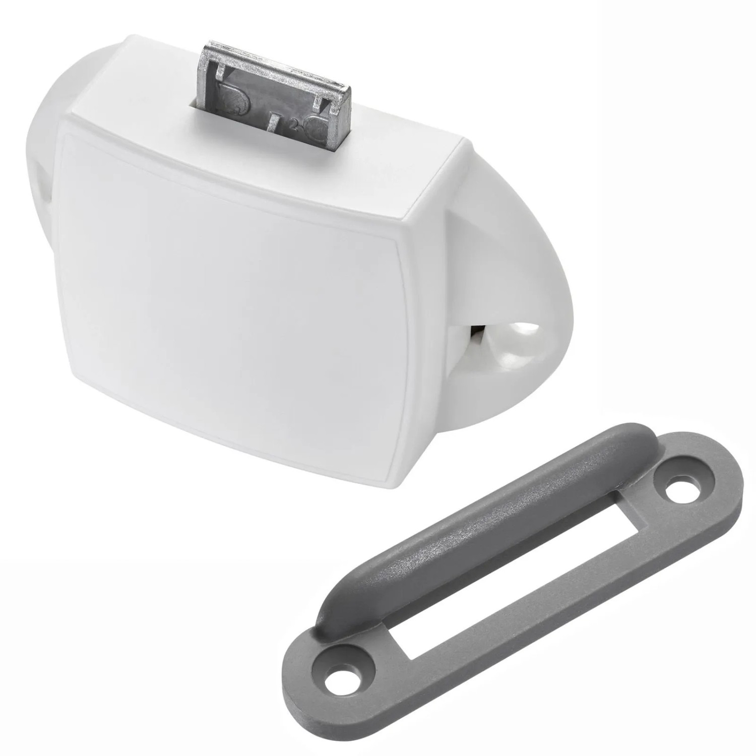 SOTECH Push Lock Aufbau Schloss 77 x 44,5 x 21 mm Weiß für Boot und Caravan