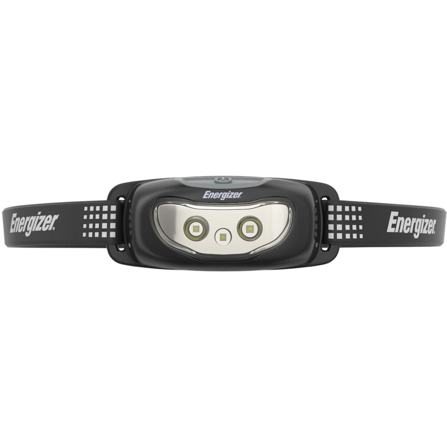 Energizer Universal+ Kopflampe mit 2 AAA Batterien, schwarze Stirnlampe mit LED Leuchten.