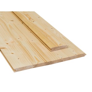 Rauspund Fichte/Tanne, 19x96x2100mm, mit Nut und Feder, unbehandelt.