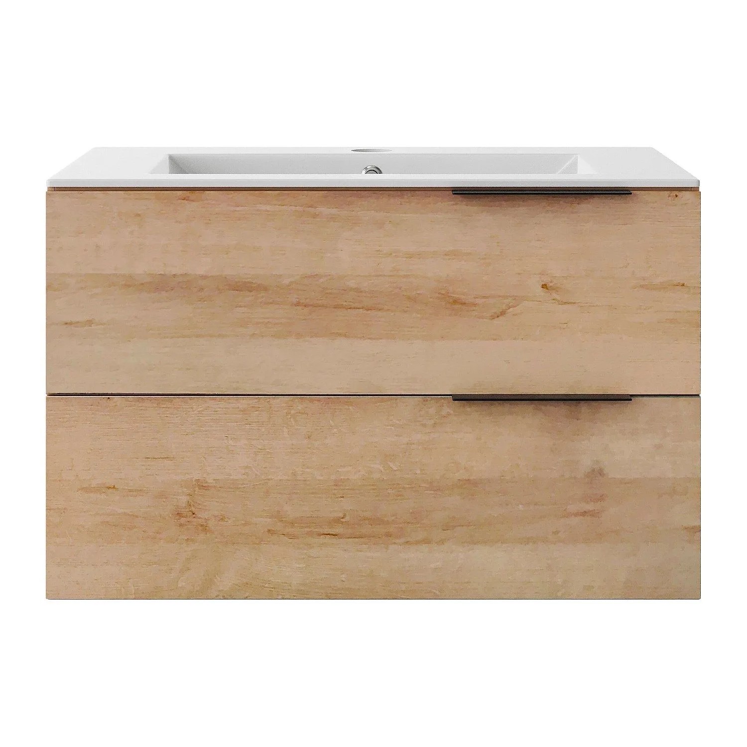 Vente-unique Einzelwaschtisch Nisaya Naturfarben Hell 80 cm