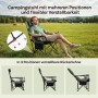 WOLTU Campingstuhl Faltbar Klappstuhl bis 150 kg Belastbar 2 Set_4