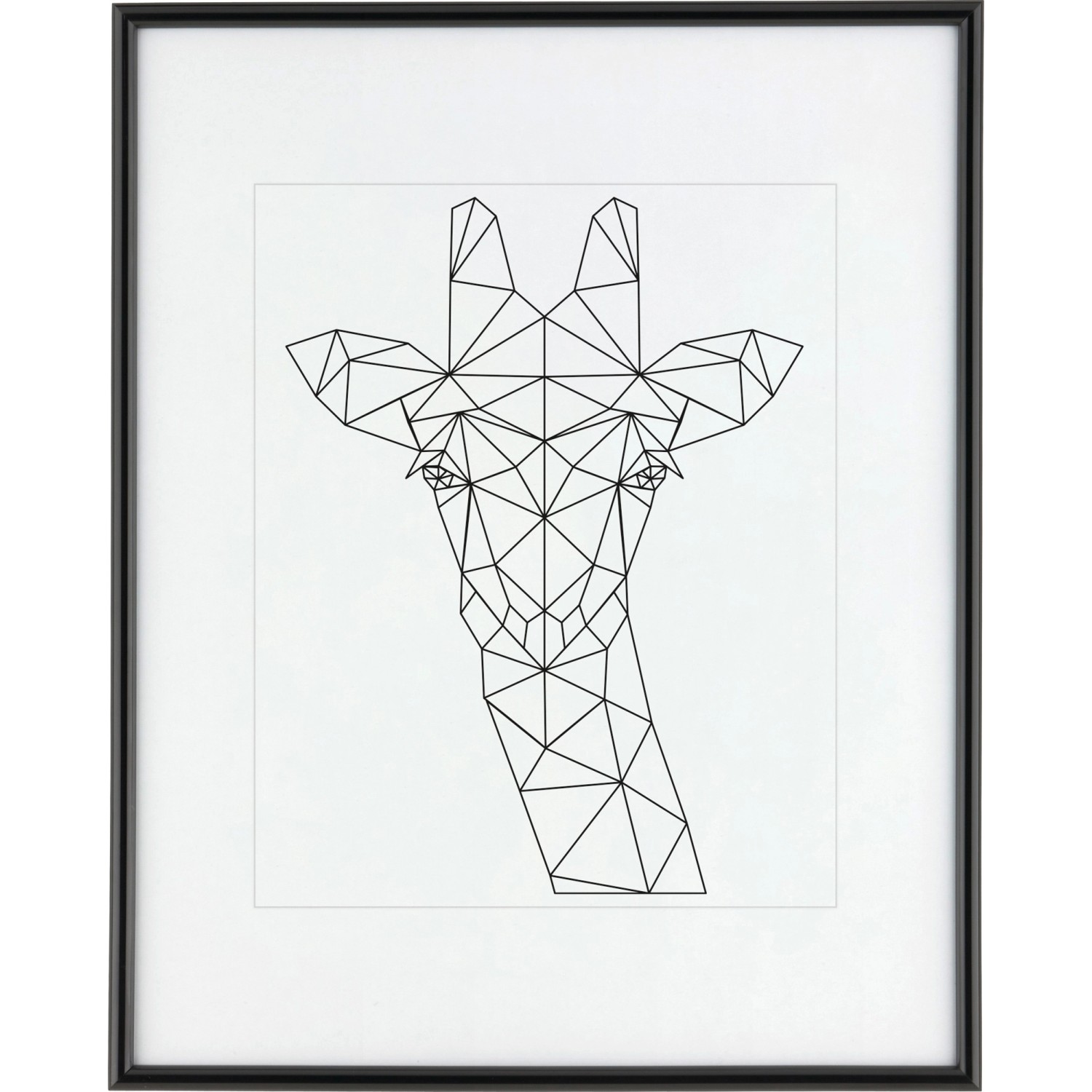 Kunststoffrahmen 40 cm x 50 cm Schwarz