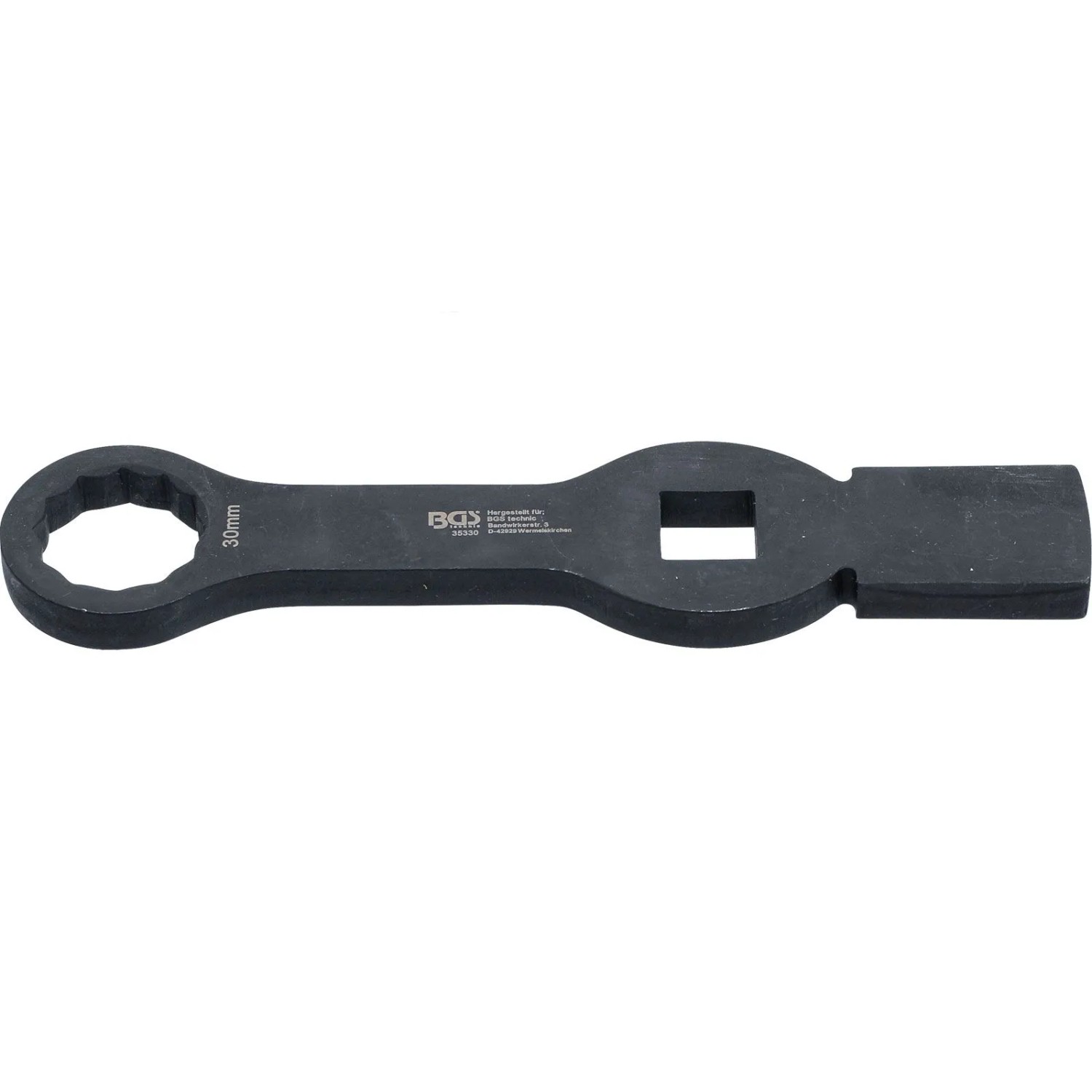 BGS Schlag Ringschlüssel Zwölfkant Mit 2 Schlagflächen SW 30 Mm 35330