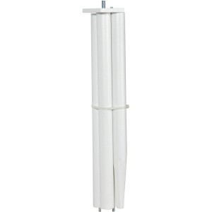 Weißer Vogelfutterhausständer aus Kiefernholz für sicheren Halt, geeignet zum Eingraben.