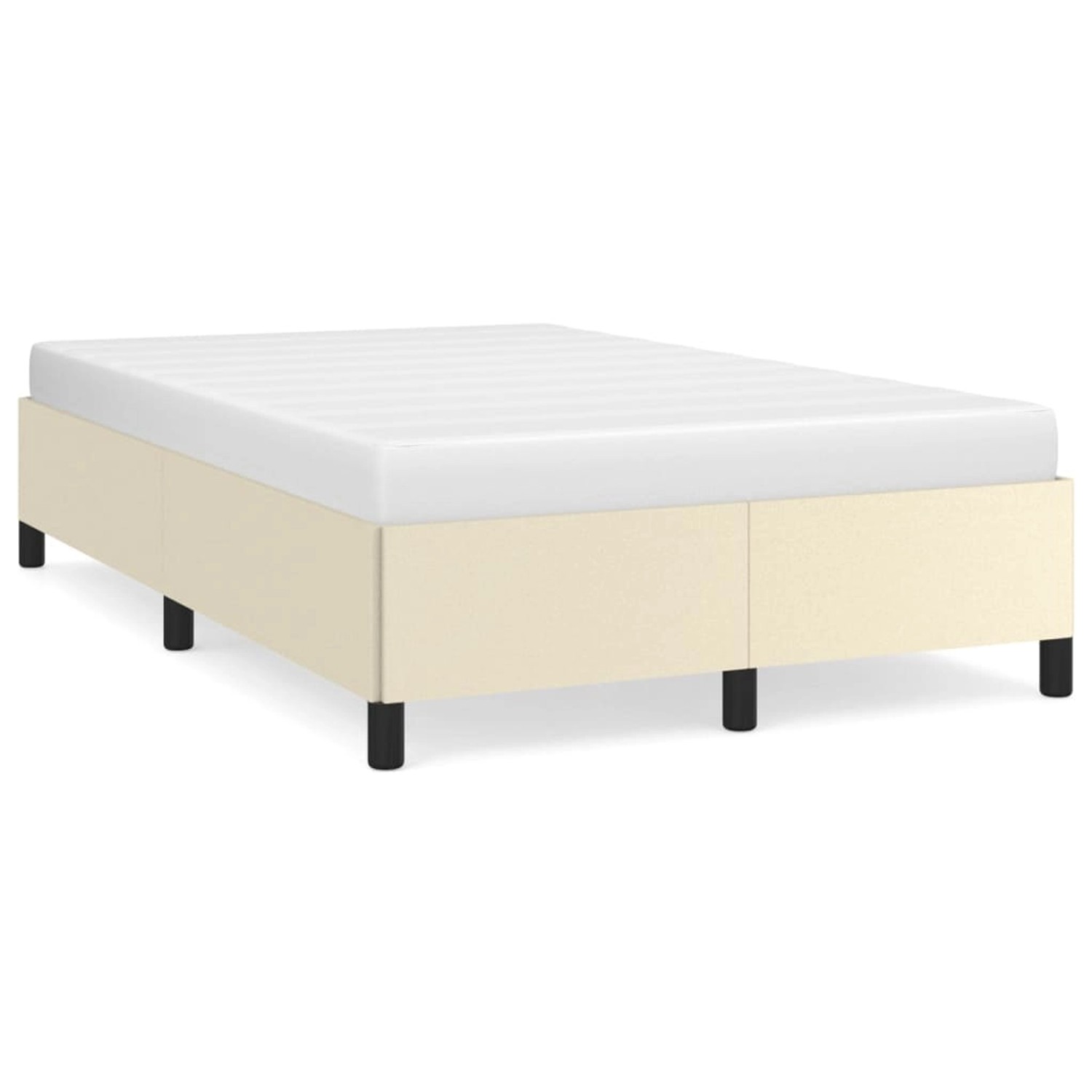 vidaXL Bettgestell Creme 120x200 cm Kunstleder 347241 günstig online kaufen