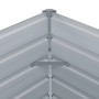 Detailansicht Hochbeet aus verzinktem Stahl, anthrazit, Eckverbindung.