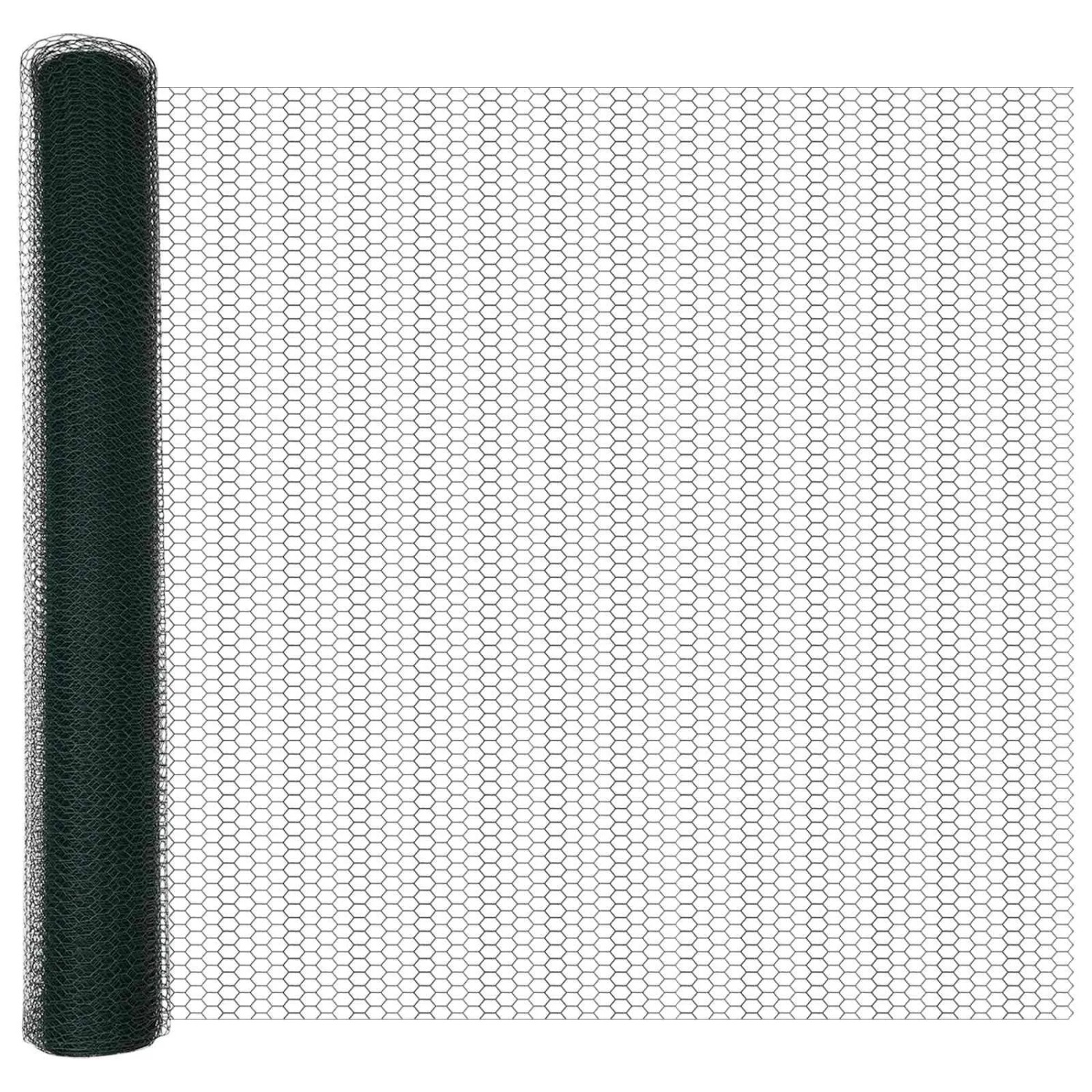 vidaXL Hexagonzaun Grün 1,4 x 10 m PVC 42005354 günstig online kaufen
