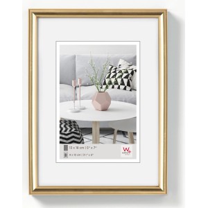 Goldener Kunststoff Bilderrahmen 9x13 cm von walther design für Dekoartikel & Wohnaccessoires.
