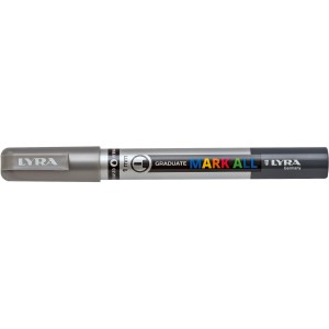 LYRA Mark All Marker, Silber, 1mm Rundspitze für alle Oberflächen.