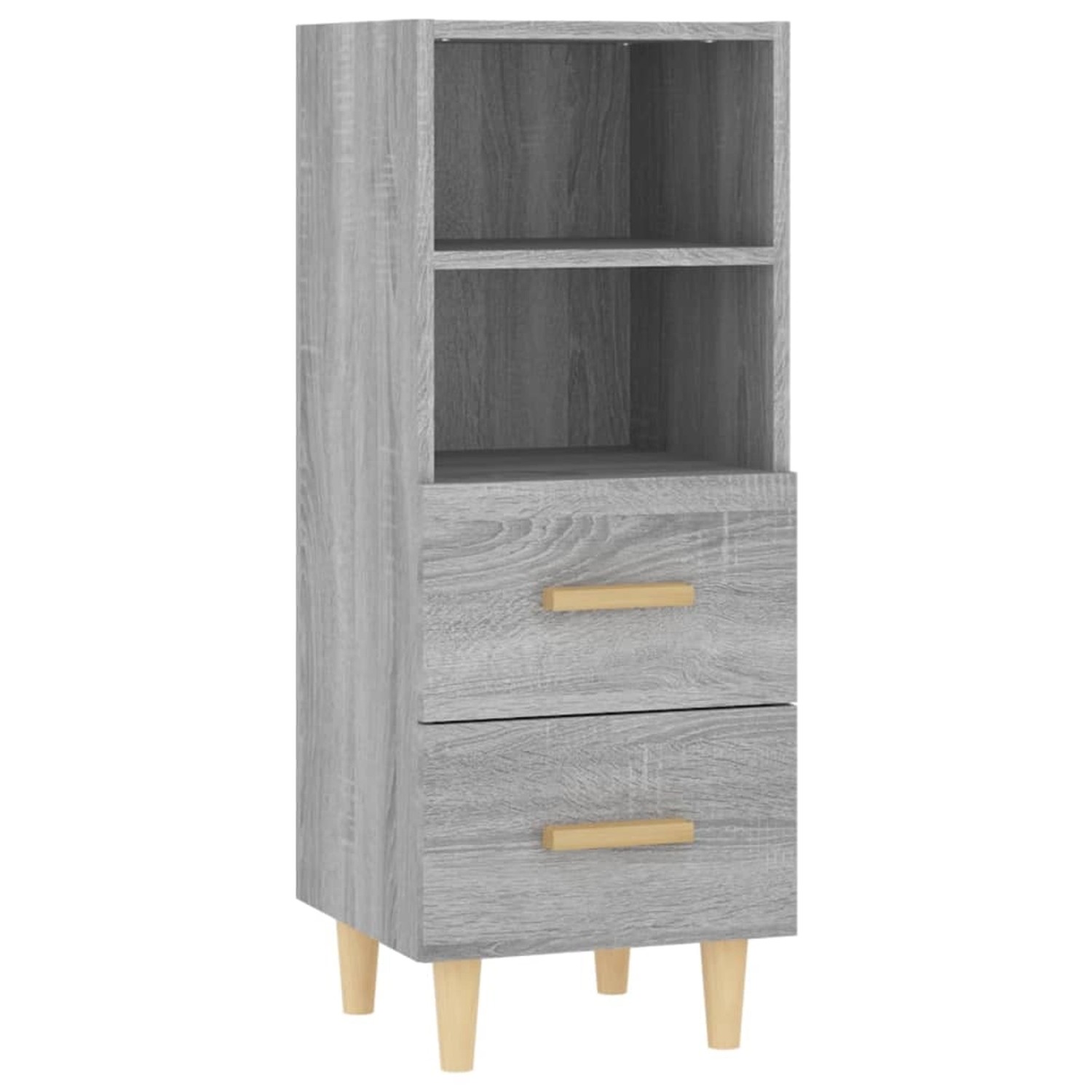 vidaXL Sideboard Grau Sonoma 34,5x34x90 cm Holzwerkstoff 817415 günstig online kaufen