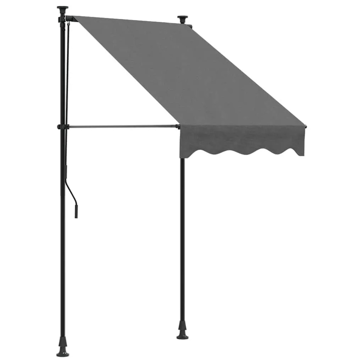 vidaXL Markise Einziehbar Anthrazit 100x150 cm Stoff und Stahl 368736