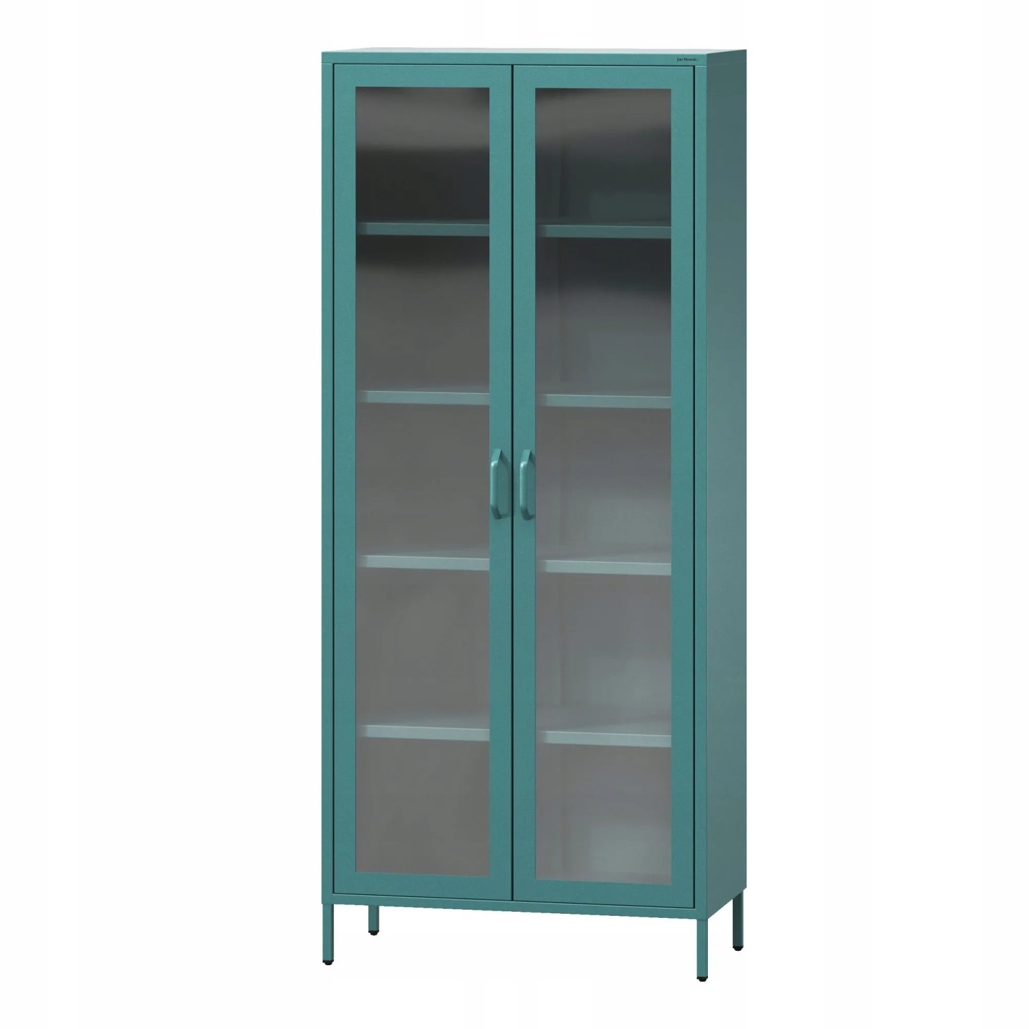 JAN NOWAK Wohnzimmer Vitrine ANGELO 185 x 80  x 45 cm Modern Türkisblau