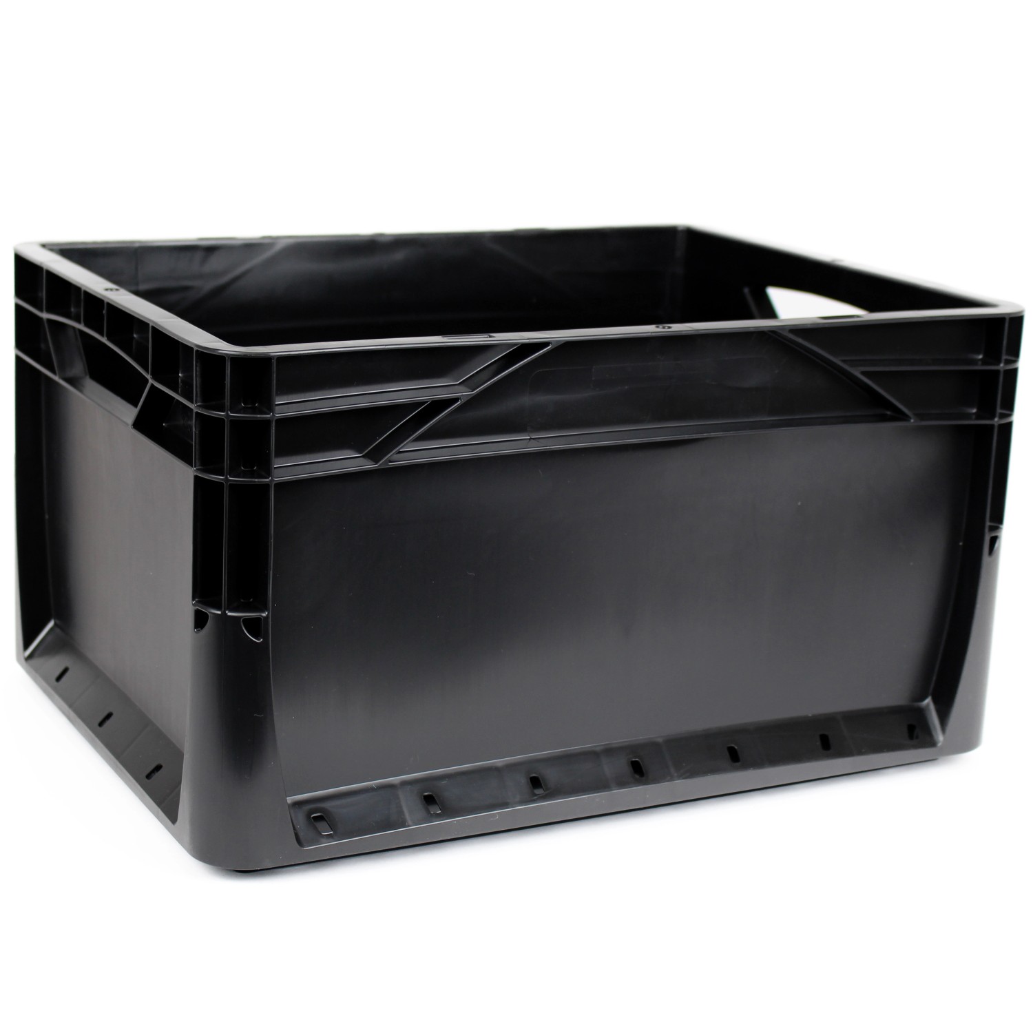 Eurobox-System Box Vollwand 40 x 30 x 22 cm Schwarz günstig online kaufen