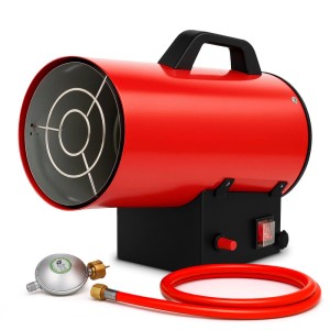 EBERTH Gasheizgebläse 15 kW Direkt Heizkanone Gas Luftdurchsatz 320 m³/h