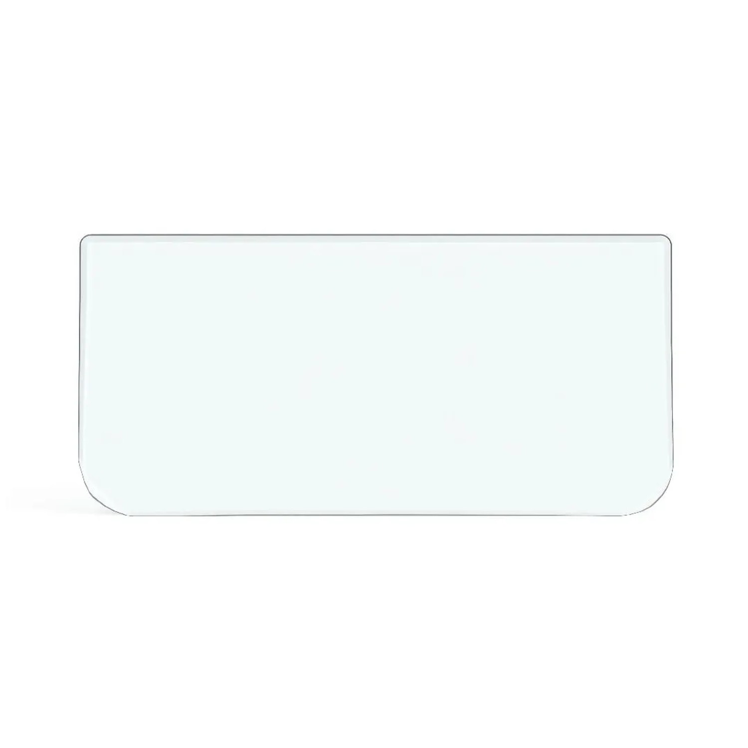 Feuercampus Funkenschutzplatte Glas für Kaminofen Rechteck Abgerundet 60 x 110 x 0,6 cm