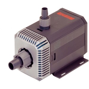 Eheim Universal 1200 Aquarium-Pumpe für Aquarien, mit Vorfilter und Anschlussstutzen.