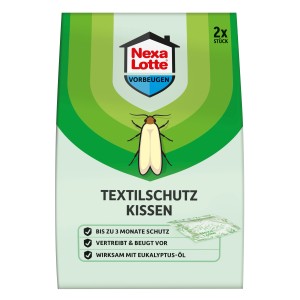 Nexa Lotte Textilschutz-Kissen, 2 Stück. Mottenschutz mit Blütenduft für Kleiderschrank und Schublade.