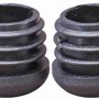 Siena Garden Fußkappen-Set, Universal, Schwarz, Ø 23mm, für Geflechtmöbel.