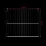 Grillfläche 39x33 cm für Taino Gasgrill. Rechteckiger Grillrost für Tischgrill und Camping.
