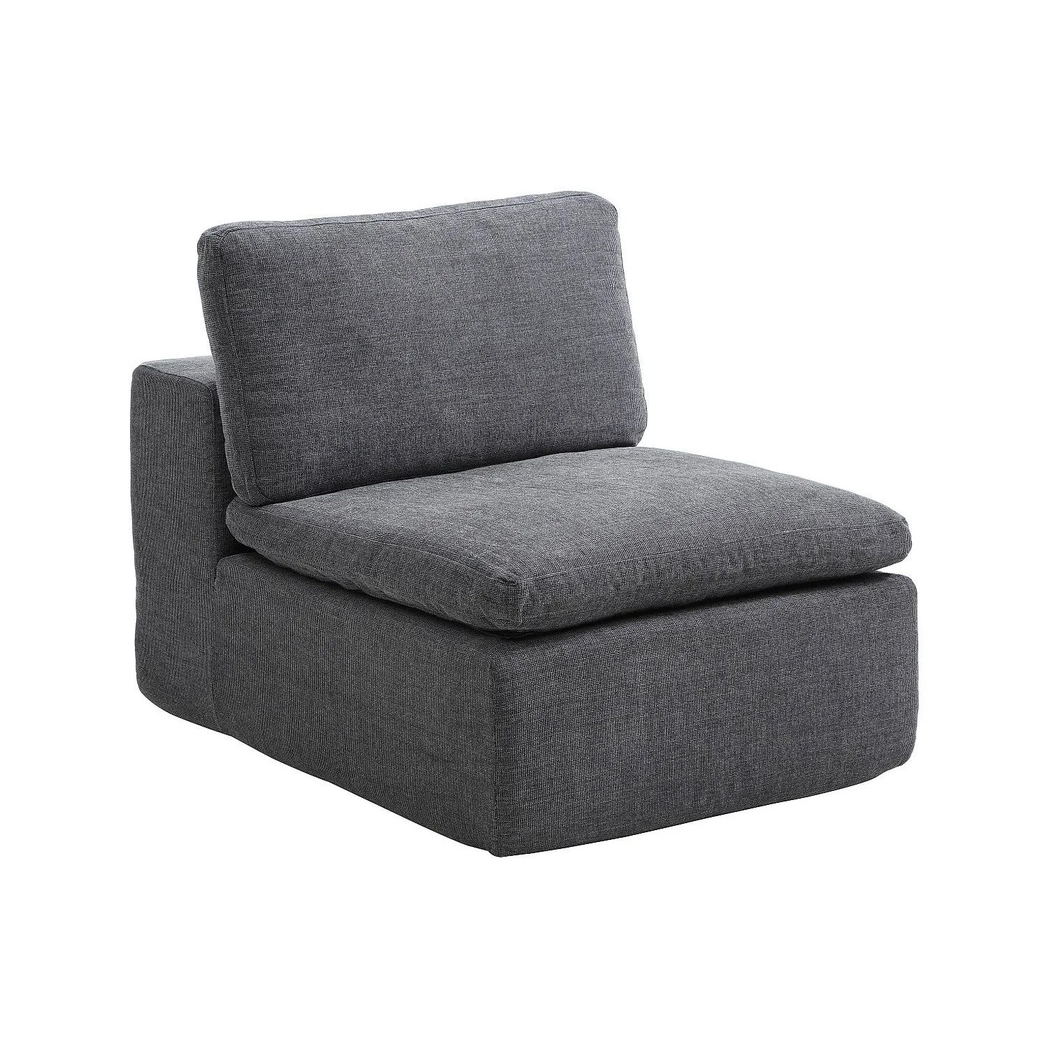 Vente-unique Sessel Mit Gerader Rückenlehne Cortoline Anthrazitgrau 80 cm