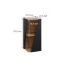 Vicco Midischrank Benno Anthrazit 32 x 71 mit Offenen Ablagen_3