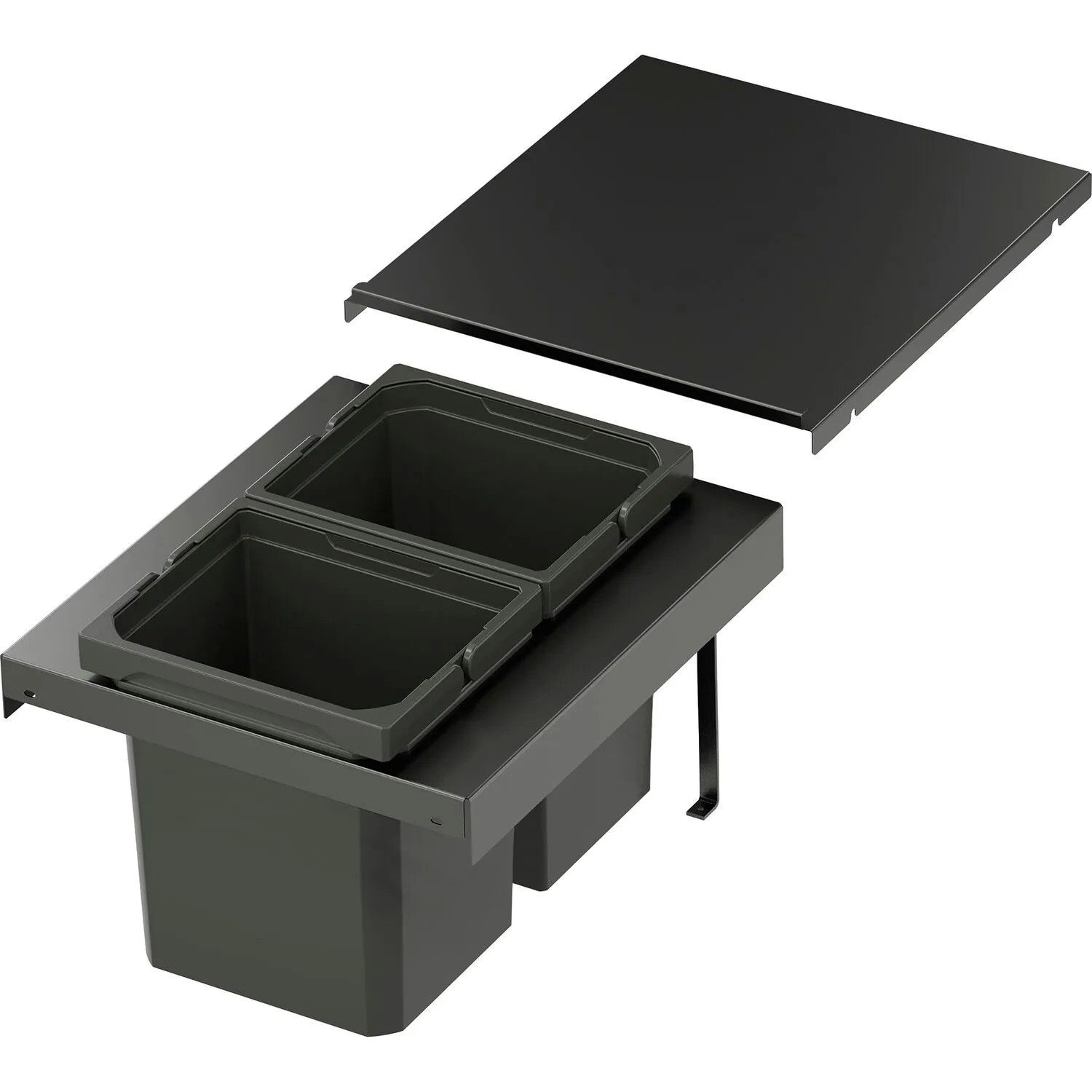 Vauth-Sagel Abfalltrennsystem Envi Flex Xs-256 Korpusbreite 400 mm 2x7, Lava